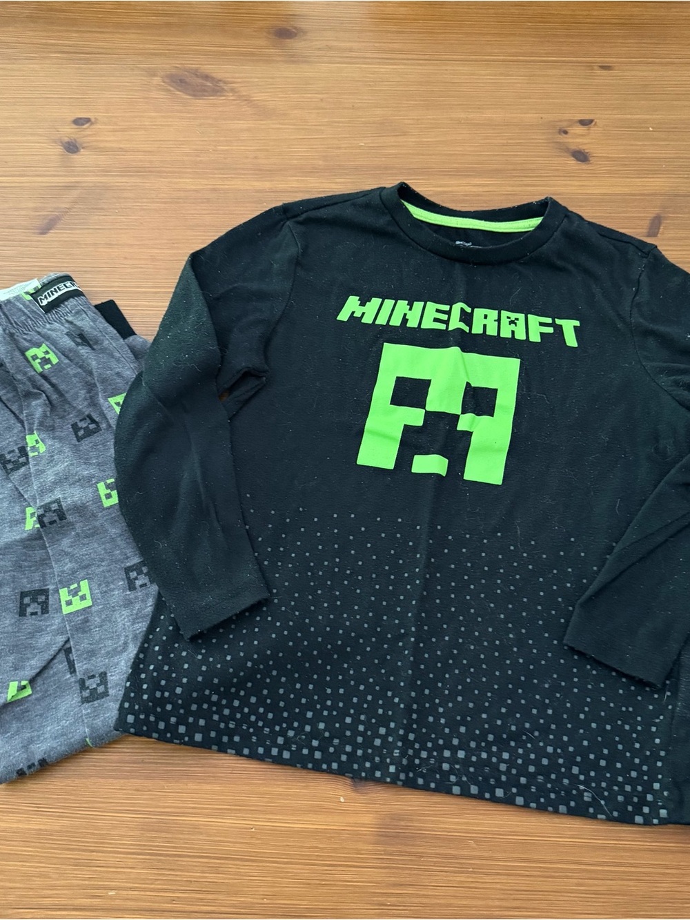 Minecraft Long Pajamas - Size Medium (8)